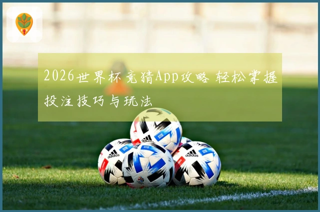 2026世界杯竞猜App攻略 轻松掌握投注技巧与玩法