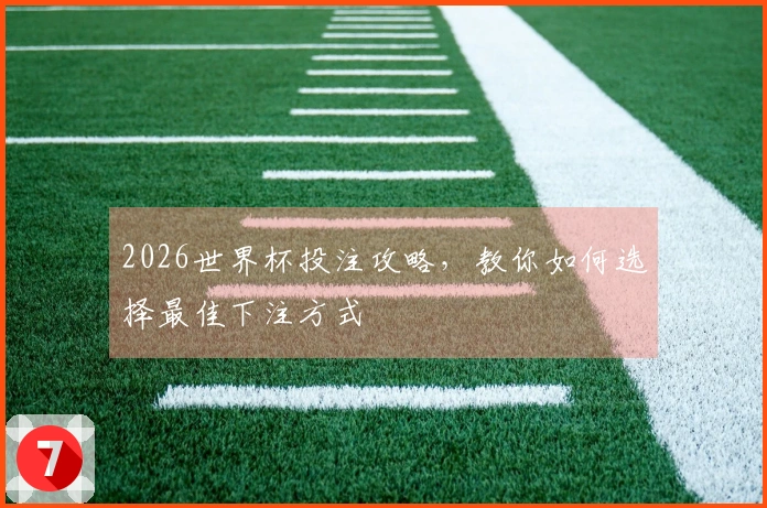 2026世界杯投注攻略，教你如何选择最佳下注方式